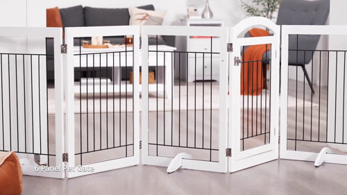 6 panel 2025 freestanding gate